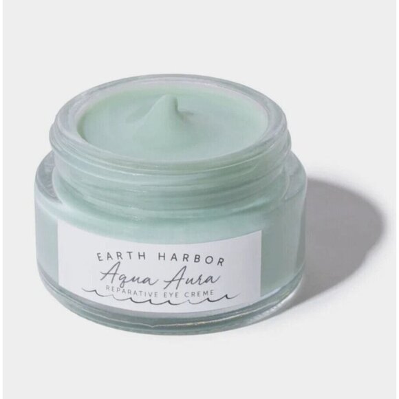 EARTH HARBOR Aqua Aura Reparative Eye Cream .5oz Restores Awakes Brightens Daily - Picture 10 of 11